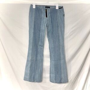 Ultra Low Rise Flare Authentic Vintage Y2K Jeans w Zip Fly